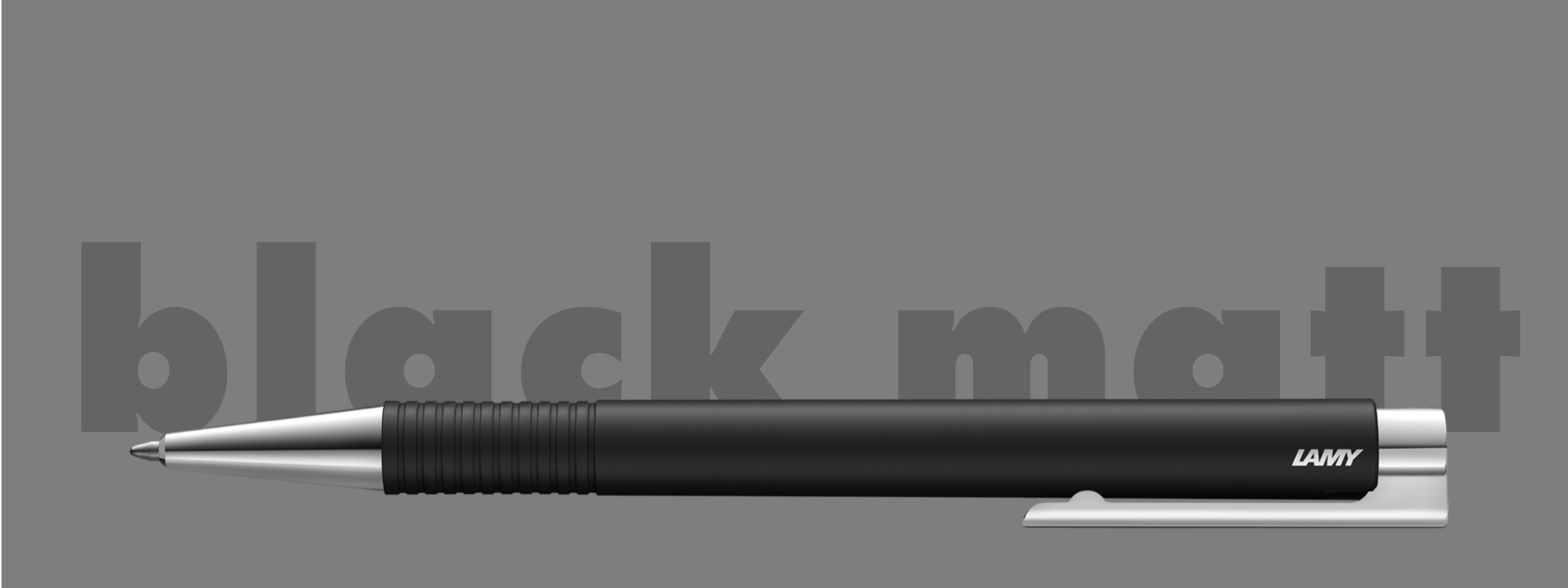 Medium Point Lamy Logo M Retractable Special Edition Stone Grey Ballpoint Pen 